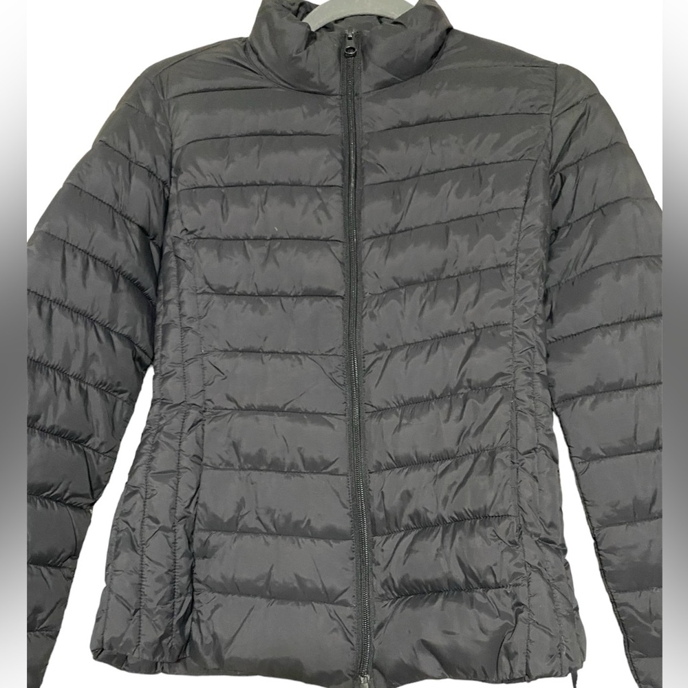 Black puffer jacket